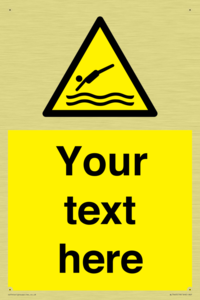 Custom Warning diving area